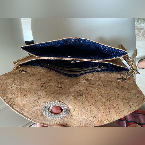 SALE! Sustainable cork, elegant versatile, envelope purse- Next Level NWOT - Picture 3 of 6